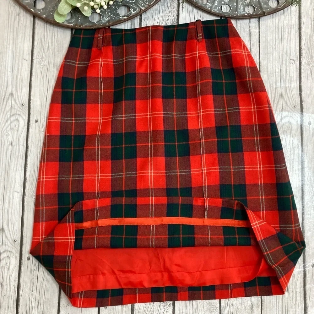 Vintage Florence Walsh Plaid Skirt